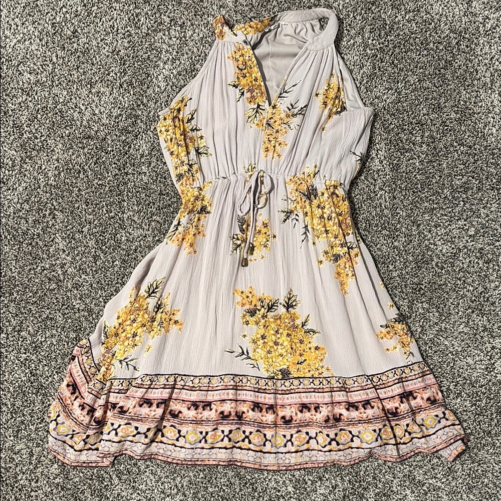 Floral Halter Neck Dress